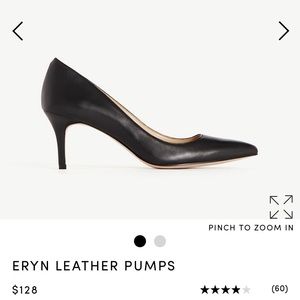Ann Taylor Eryn Leather Kitten Pump